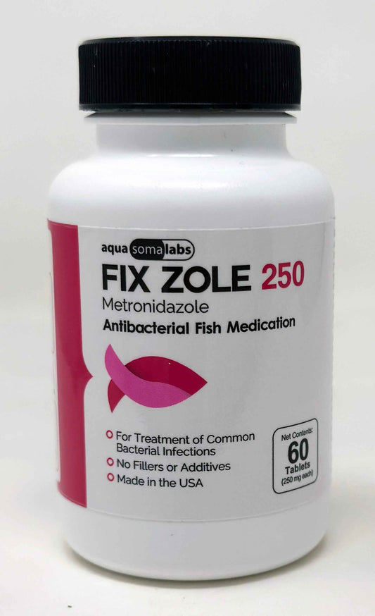 Fix Zole 250mg (60 Capsules) – Aquarium Fish Antimicrobial Treatment
